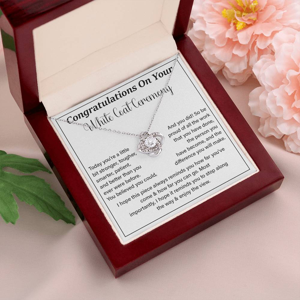 Congratulations On Your White Coat Ceremony Enjoy The View Necklace Best Wishes Necklace Personal Growth Jewelry  Motivational Jewelry Daily Inspiration Necklace Meaningful Gift For Graduates Congratulations Necklace