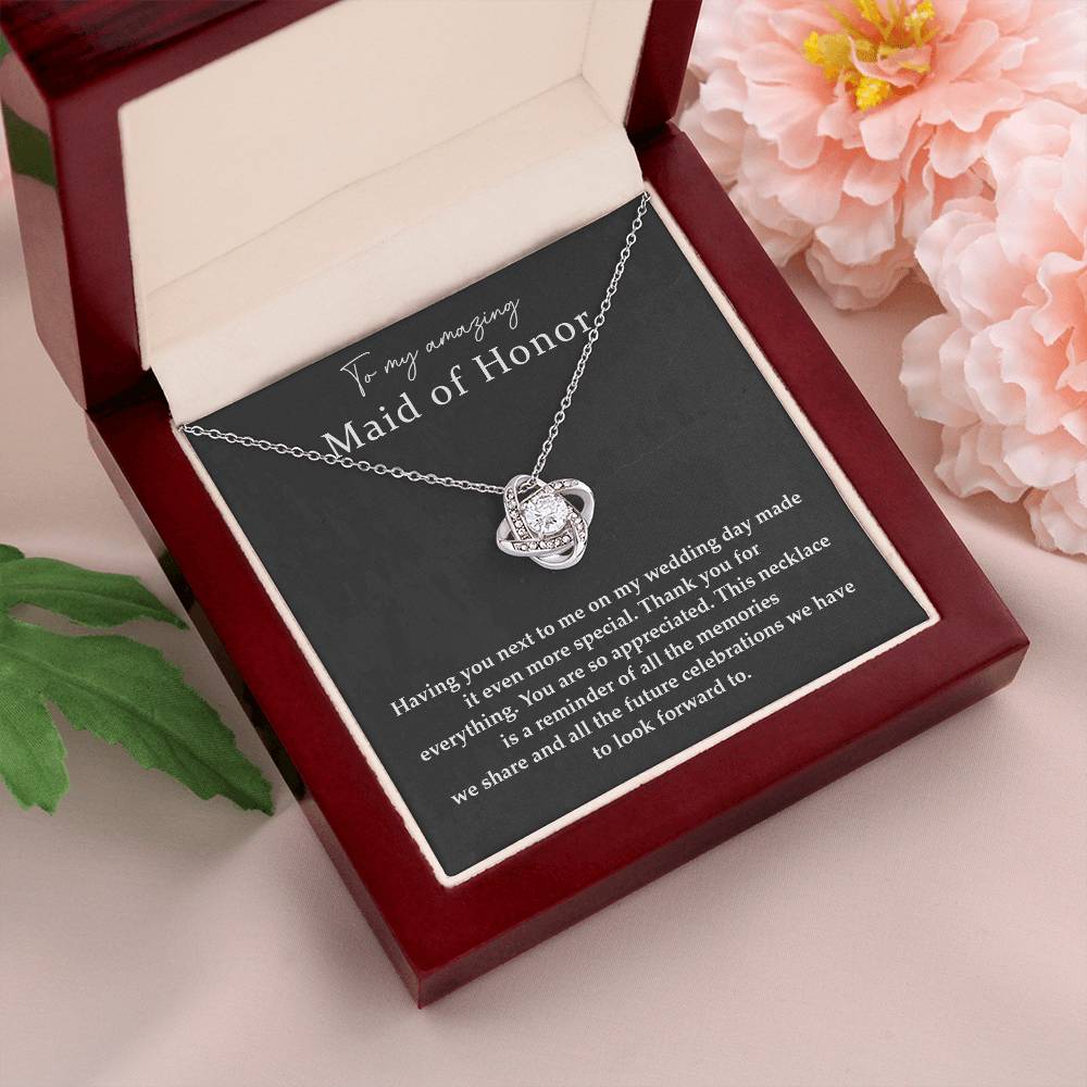 Wedding Day Necklace For Maid Of Honor Friendship Necklace For Maid Of Honor Jewelry Gift For Maid Of Honor Meaningful Gift For Maid Of Honor Emotional Gift For Maid Of Honor Special Gift For Maid Of Honor Necklace For Maid Of Honor Thank You Gift