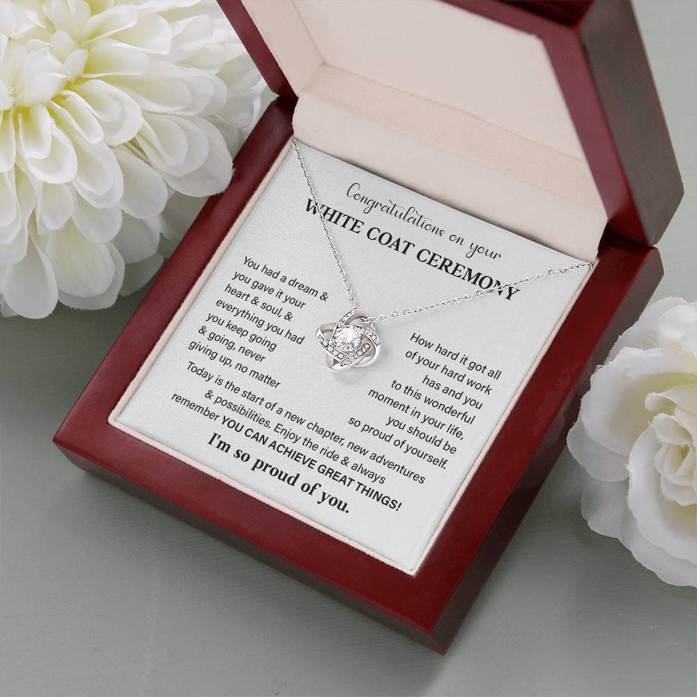 Congratulations On Your White Coat Ceremony White Coat Ceremony Congratulations Necklace New Beginnings Jewelry Meaningful Gift Supportive Gift Emotional Connection Necklace Motivational Jewelry You Are Amazing Necklace