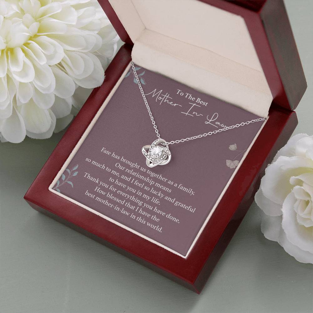 To The Best Mother-in-law Necklace Necklace For Thanking Mother-in-law Necklace For Mother-in-law On Wedding Day Necklace For Groom’s Mother Special Bond With Mother-in-law Necklace Sentimental Keepsake For Mother-in-law Best Mother-in-law Necklace Gift