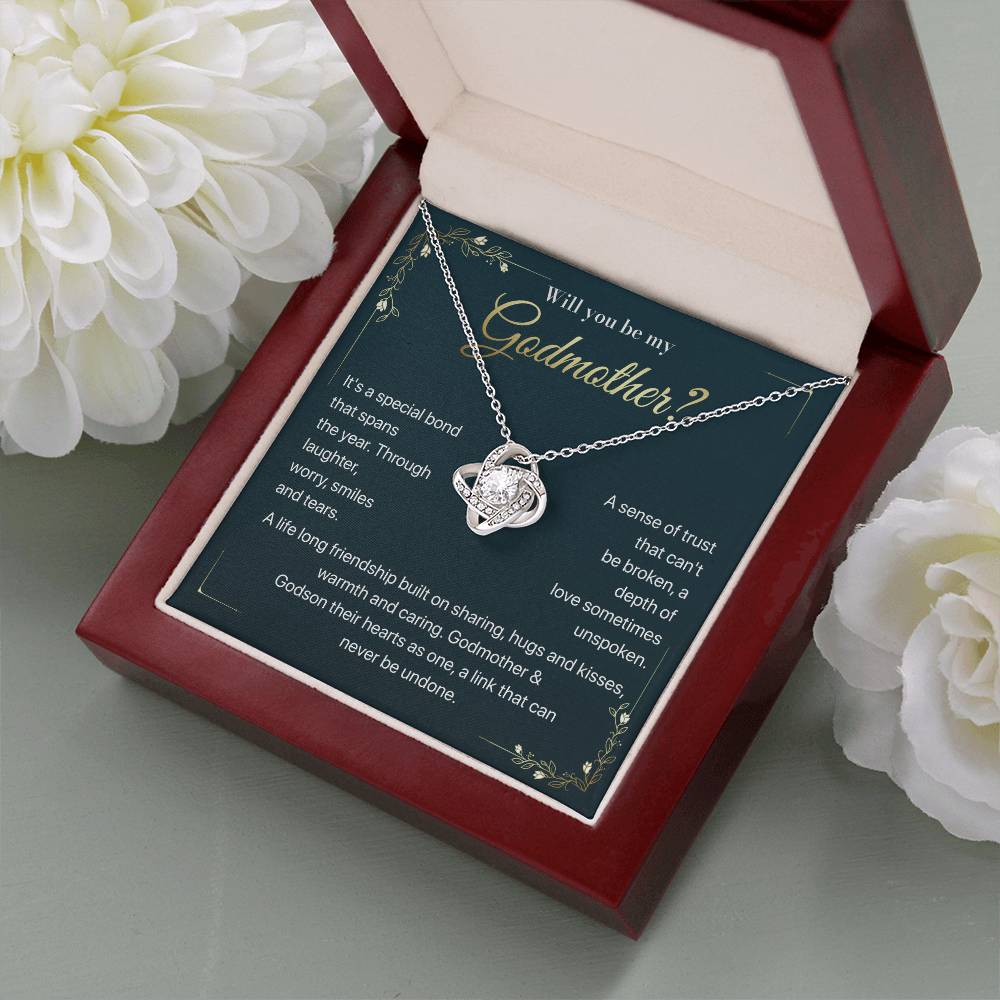 Will you be my Godmother Endless Support Necklace Bright Future Necklace Faithful Godmother Jewelry Strength In Unity Necklace Empowering Presence Jewelry Enduring Bond Necklace Emotional Support Pendant Inspirational Connection Jewelry