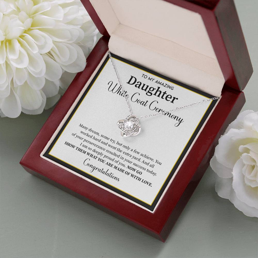 White Coat Ceremony Gift For Daughter Necklace With Gift Box