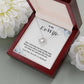 Funny Ex-Wife Necklace Gift with Message Card
