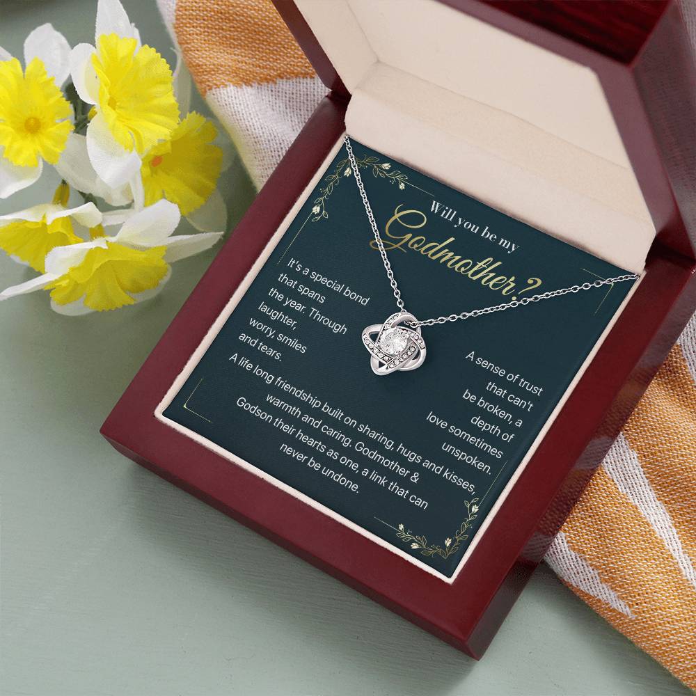 Will you be my Godmother Endless Support Necklace Bright Future Necklace Faithful Godmother Jewelry Strength In Unity Necklace Empowering Presence Jewelry Enduring Bond Necklace Emotional Support Pendant Inspirational Connection Jewelry