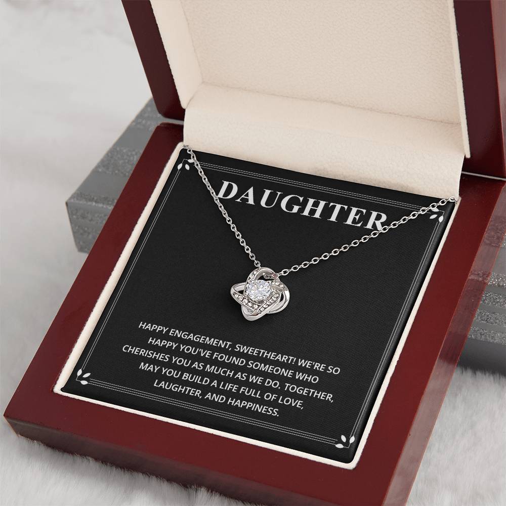 Daughter Happy Engagement Necklace Daughter Engagement Necklace Happy Engagement Gift For Daughter Sentimental Gift For Daughter’s Engagement Jewelry Gift For Daughter’s Engagement Daughter Love And Joy Gift Meaningful Engagement Gift For Daughter