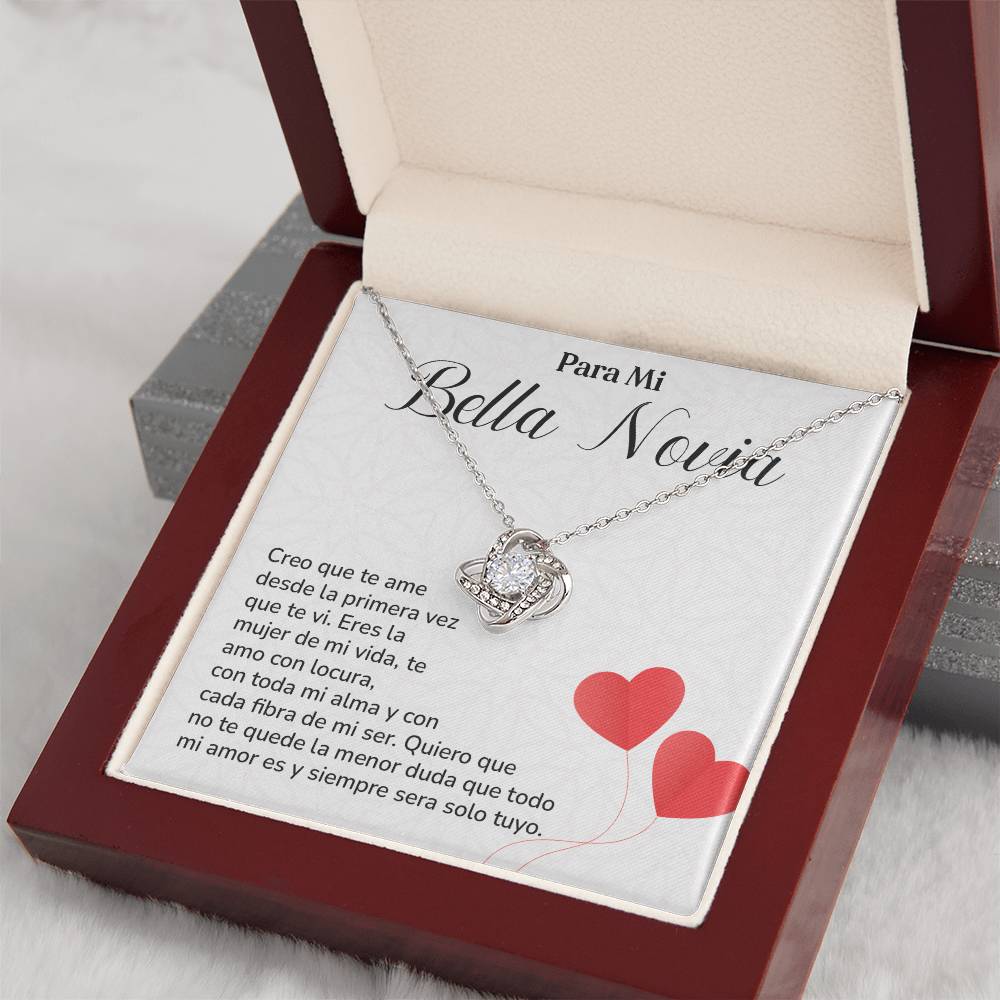 Collar Para Mi Bella Novia Amor Eterno Para Novia Mensaje Personalizado Para Ella Regalo Pasional Para Mi Novia Collar De Amor Para Ella Regalo De Aniversario Para Mi Novia Regalo De San Valentín Para Novia Regalo Para Mujer Especial Joyería Romántica