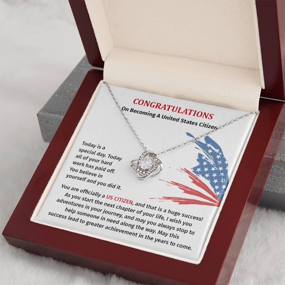 Congratulations Necklace For New U.s. Citizen Necklace For New U.s. Citizen Gift For U.s. Citizenship Success Jewelry For New U.s. Citizen Necklace For Bright And Hopeful Future Jewelry For Citizenship Celebration Gift For Citizenship Milestone