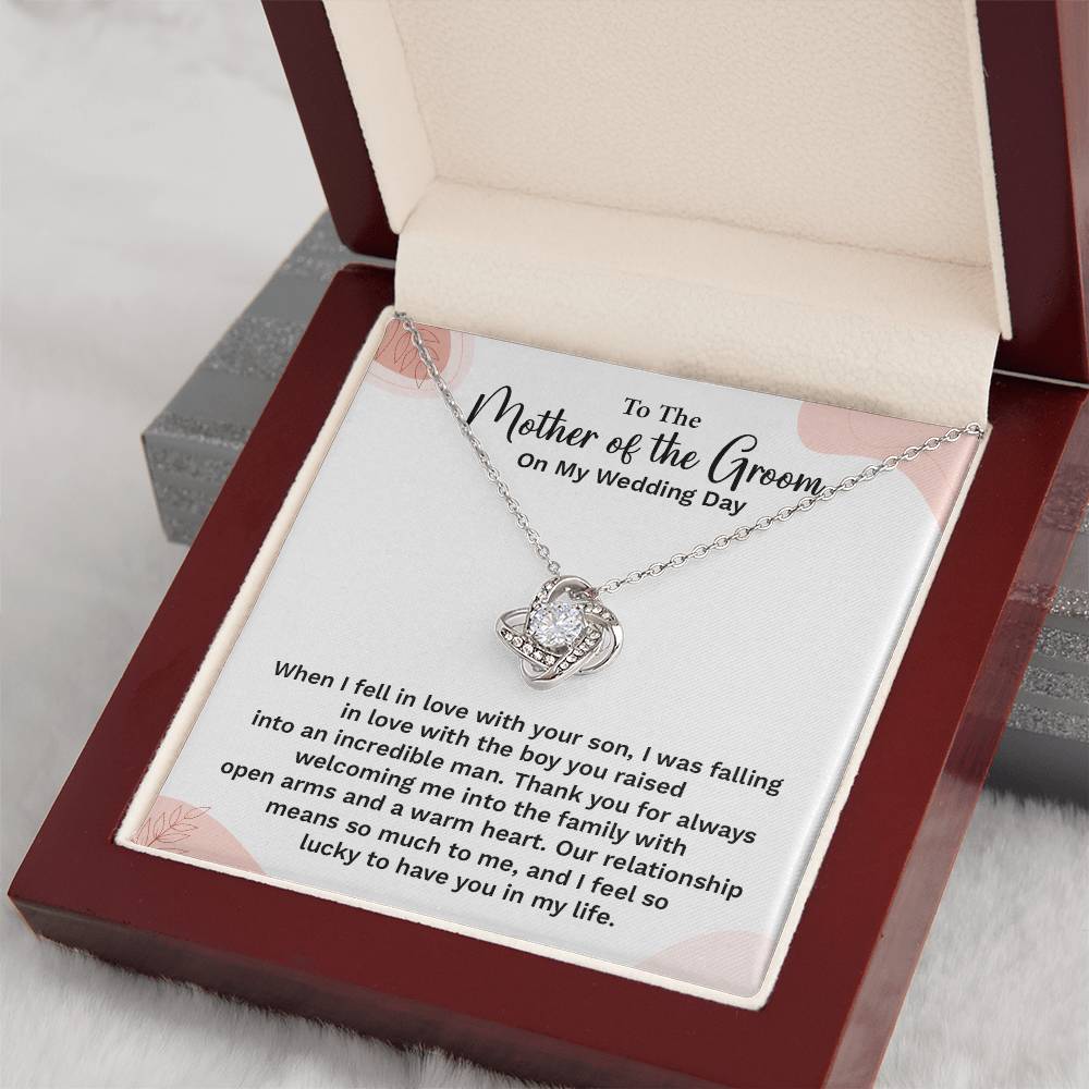 To the Groom's Mother on My Wedding Day Groom’s mother wedding gift Wedding necklace for mother-in-law Heartfelt message for groom’s mom Special gift for groom’s mom Necklace gift for groom’s mother on wedding day Meaningful gift for groom’s mother