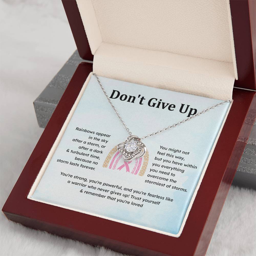 Don't Give Up Strength In Adversity Jewelry Don't Give Up Necklace Gift From Your Husband Meaningful Gift Supportive Gift Motivational Jewelry Never Give Up Necklace Breast Cancer Necklace For Soulmate Personal Growth Jewelry