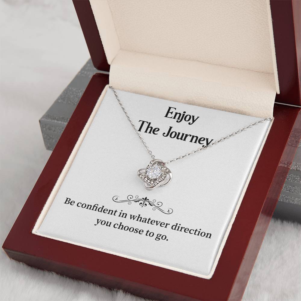 Enjoy The Journey Inspirational Necklace Gift Enjoy The Journey Necklace Best Motivational Gift Thoughtful Necklace For New Journey Motivational Jewelry For Women Emotional Gift For Encouragement Necklace With Message Of Confidence Motivational Gift