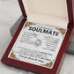 Soulmate Necklace Gift for Women, With Romantic Message Card