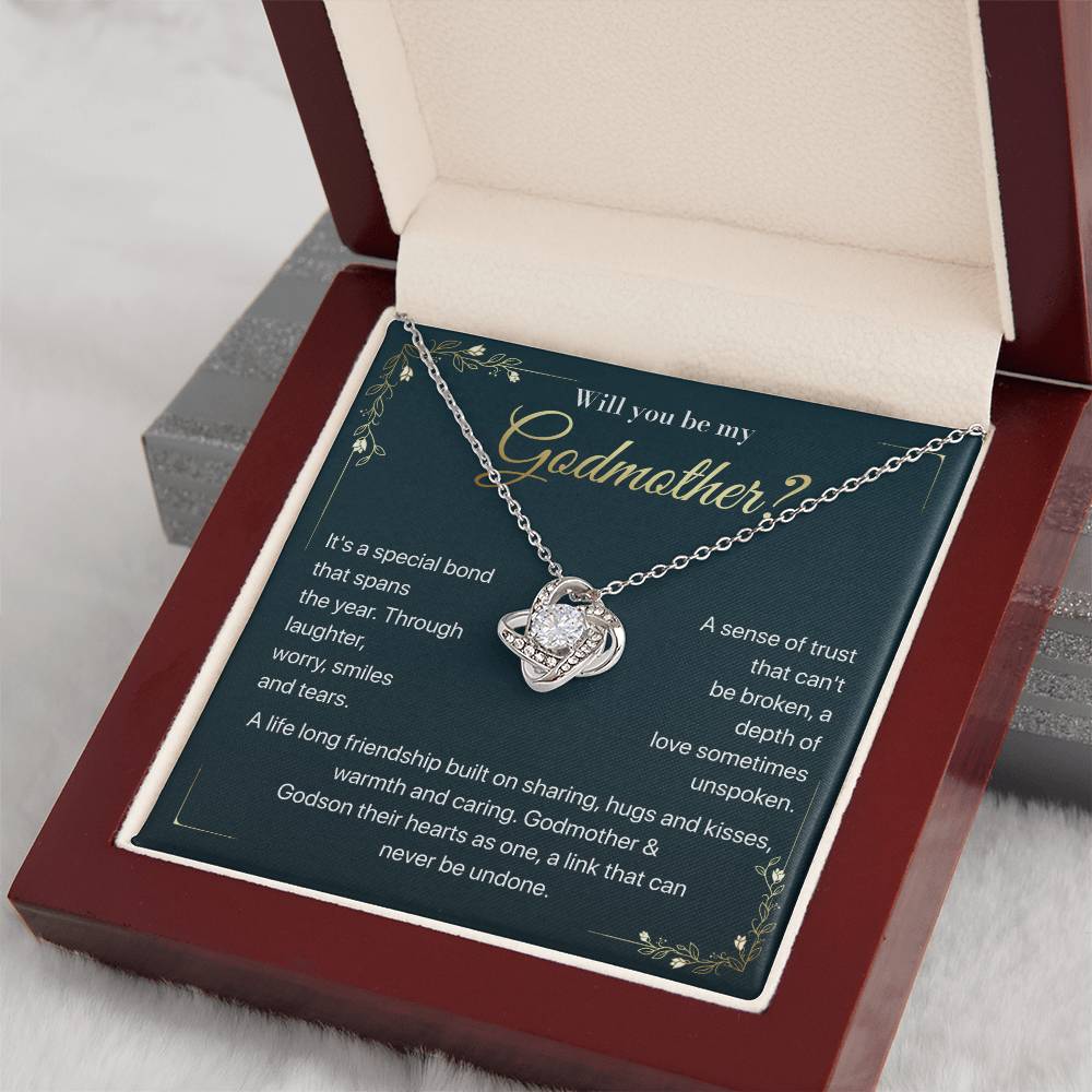 Will you be my Godmother Endless Support Necklace Bright Future Necklace Faithful Godmother Jewelry Strength In Unity Necklace Empowering Presence Jewelry Enduring Bond Necklace Emotional Support Pendant Inspirational Connection Jewelry