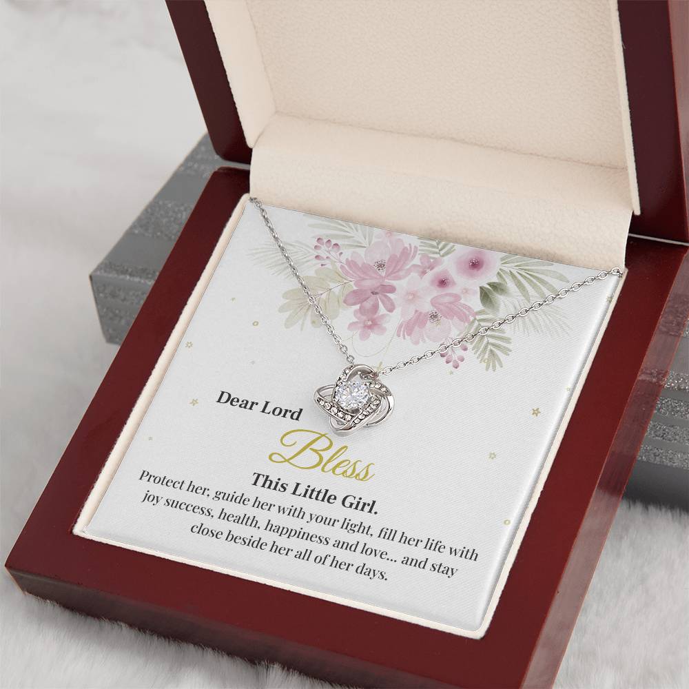 Dear Lord Bless This Little Girl, Blessing Pendant For Little One Heartfelt Necklace For A Young Heart Protective Jewelry For A Child’s Journey Thank You Gift For A Cherished Child To Bless And Protect Jewelry Sentimental Pendant With Blessings