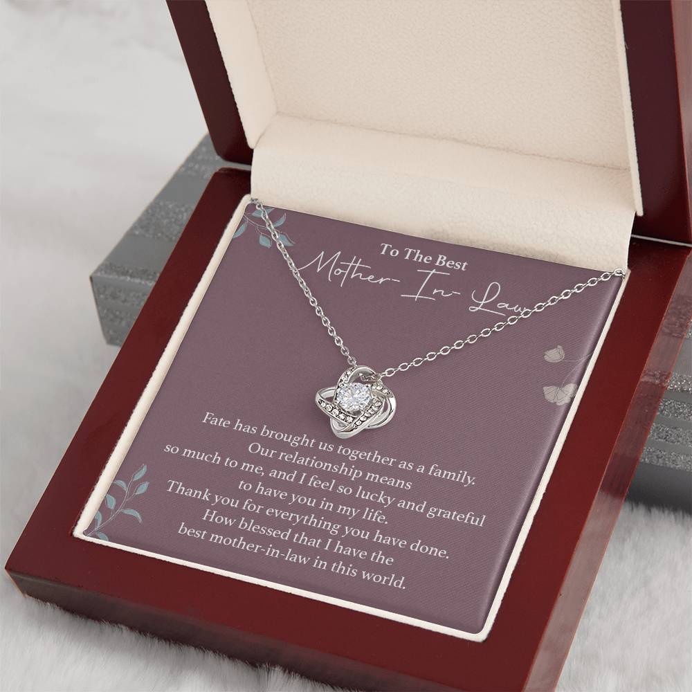 To The Best Mother-in-law Necklace Necklace For Thanking Mother-in-law Necklace For Mother-in-law On Wedding Day Necklace For Groom’s Mother Special Bond With Mother-in-law Necklace Sentimental Keepsake For Mother-in-law Best Mother-in-law Necklace Gift