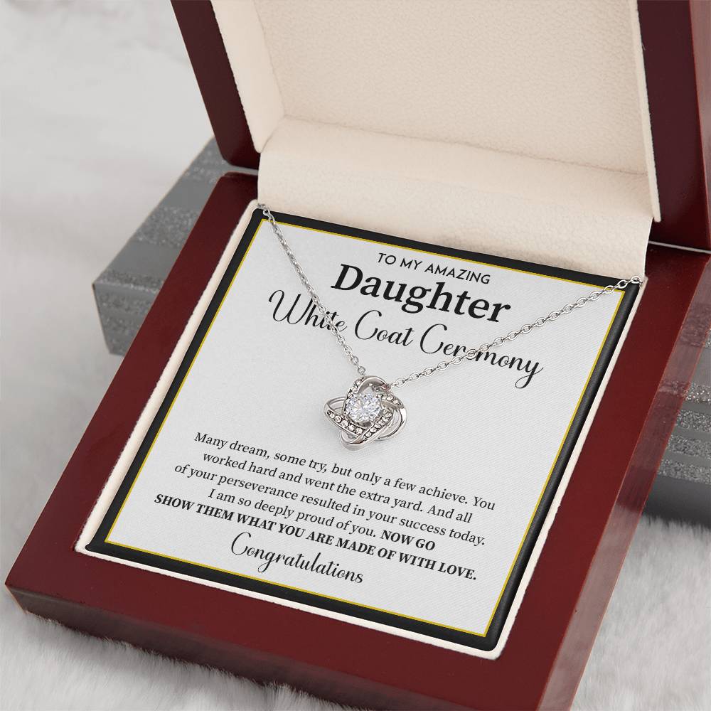 White Coat Ceremony Gift For Daughter Necklace With Gift Box