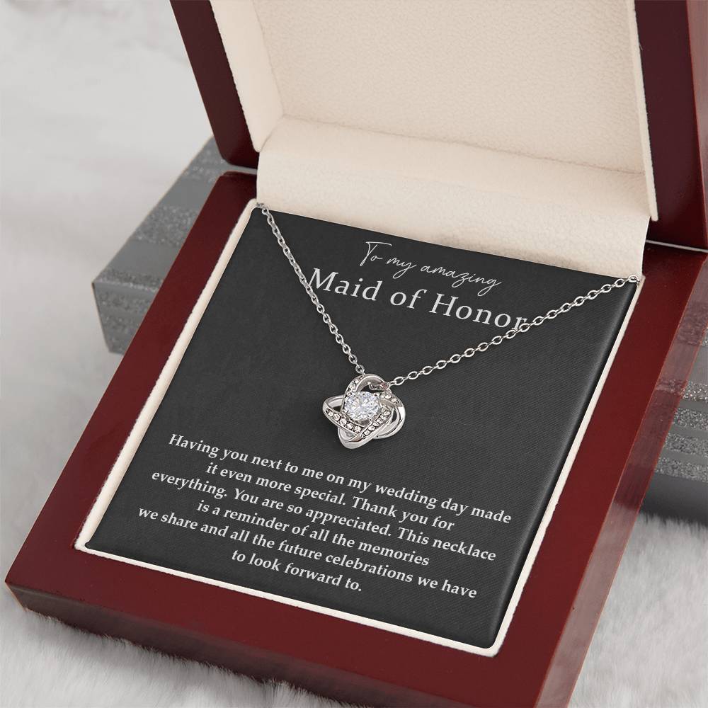 Wedding Day Necklace For Maid Of Honor Friendship Necklace For Maid Of Honor Jewelry Gift For Maid Of Honor Meaningful Gift For Maid Of Honor Emotional Gift For Maid Of Honor Special Gift For Maid Of Honor Necklace For Maid Of Honor Thank You Gift