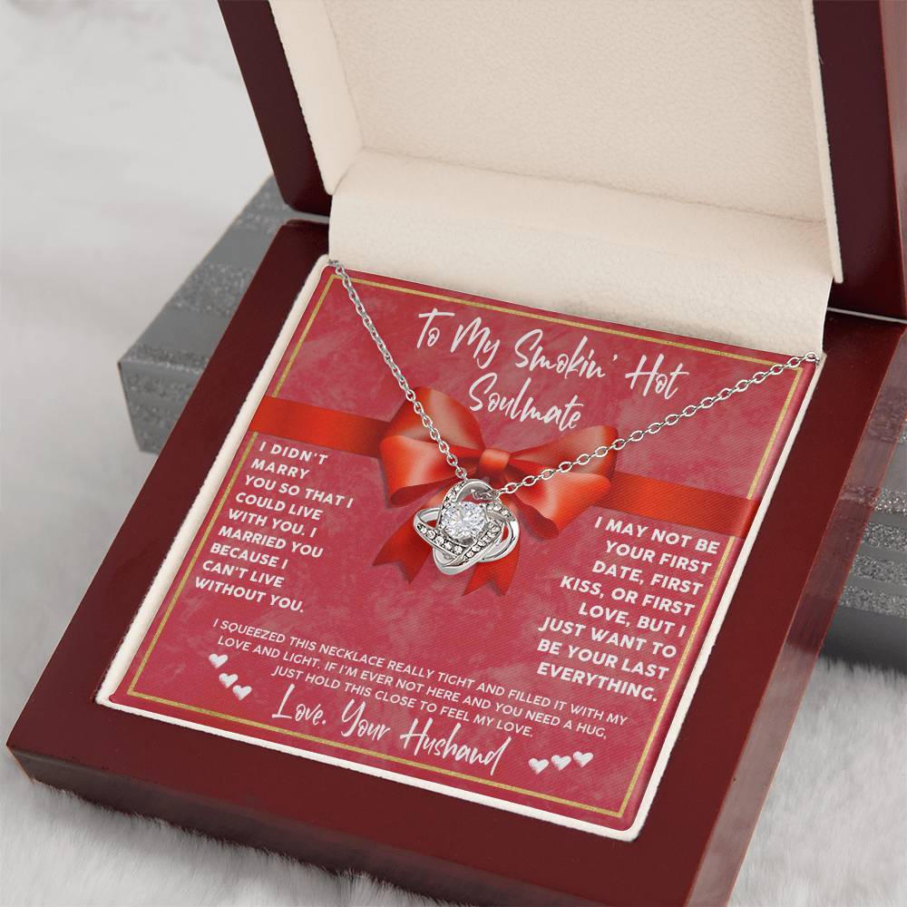 Wife Necklace Gift from Husband with Message Card