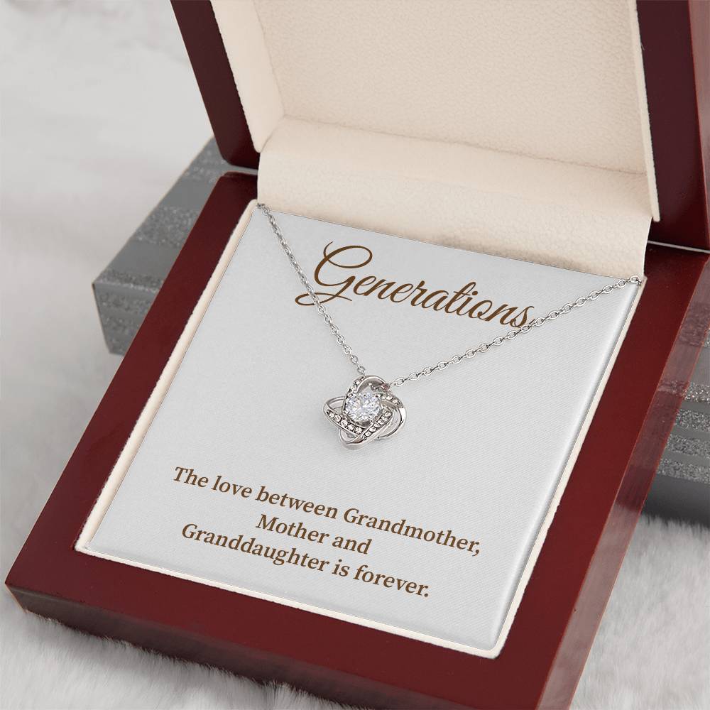 To Our Generations Generations necklace gift Heartfelt gift for family Grandmother mother granddaughter necklace Jewelry gift for mother Generational love jewelry Special gift for family members Sentimental keepsake for family