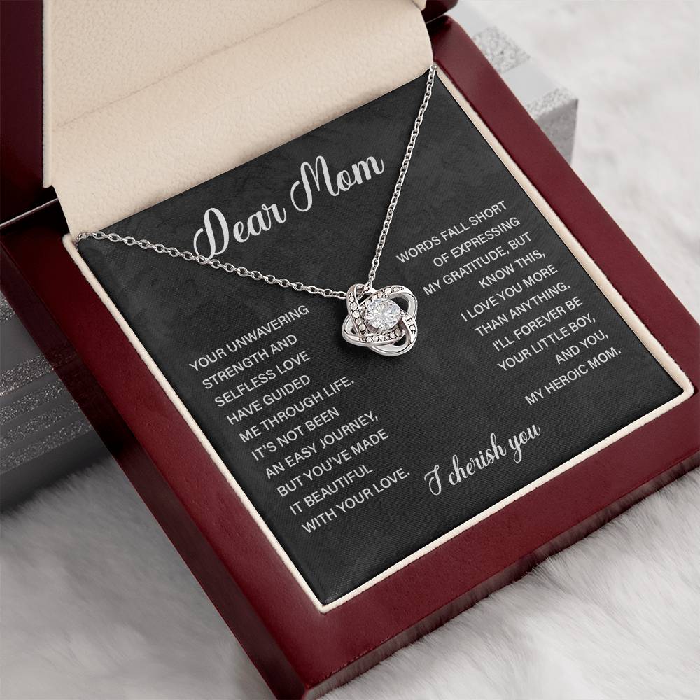 Dear Mom Dear Mom Necklace Gift Thoughtful Gift For Mom Unique Gift For Mother-child Bond Meaningful Gift For Mom Proud Son Gift For Mom Special Occasion Gift For Mom Best Mom Ever Necklace Spiritual Bond With Mom Necklace