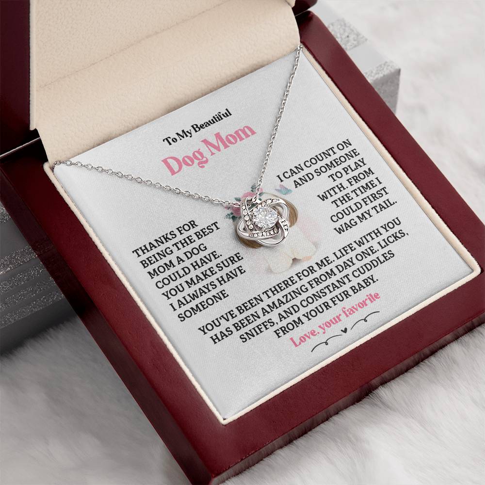 Dog Mom Necklace Gift from Fur Baby – Gift Box