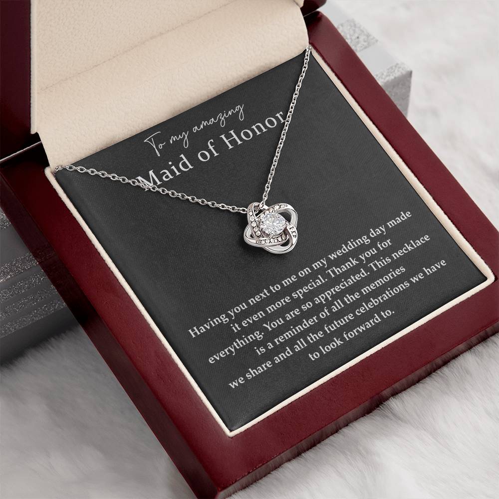 Wedding Day Necklace For Maid Of Honor Friendship Necklace For Maid Of Honor Jewelry Gift For Maid Of Honor Meaningful Gift For Maid Of Honor Emotional Gift For Maid Of Honor Special Gift For Maid Of Honor Necklace For Maid Of Honor Thank You Gift