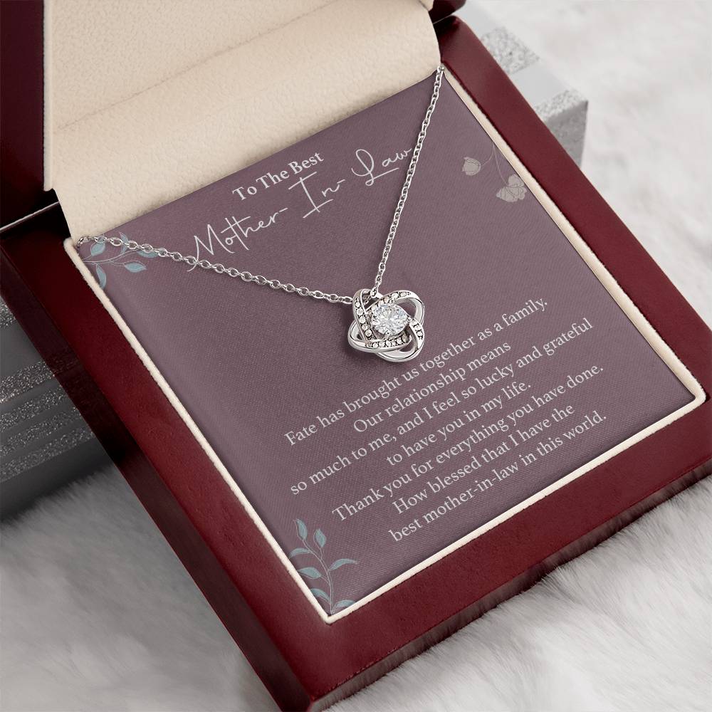 To The Best Mother-in-law Necklace Necklace For Thanking Mother-in-law Necklace For Mother-in-law On Wedding Day Necklace For Groom’s Mother Special Bond With Mother-in-law Necklace Sentimental Keepsake For Mother-in-law Best Mother-in-law Necklace Gift