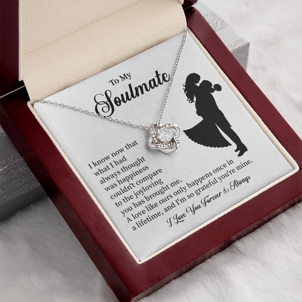 Soulmate Necklace – Gift for Wife or Girlfriend with Romantic Message