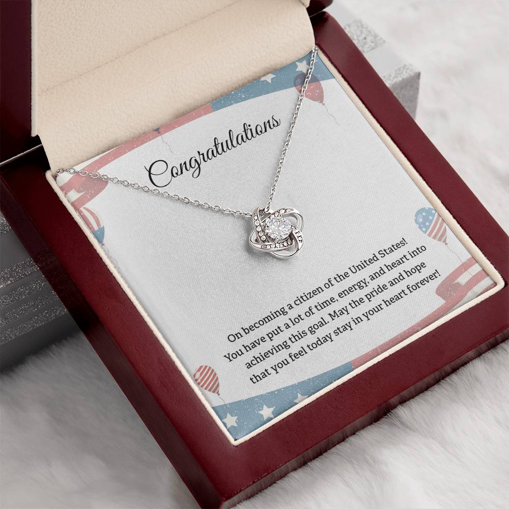 Congratulations Necklace For New U.s. Citizen Necklace For New U.s. Citizen Gift For New American Citizen Necklace With Citizenship Message U.s. Citizenship Celebration Gift Gift For New U.s. Patriot Jewelry For New U.s. Citizen Gift For Citizenship