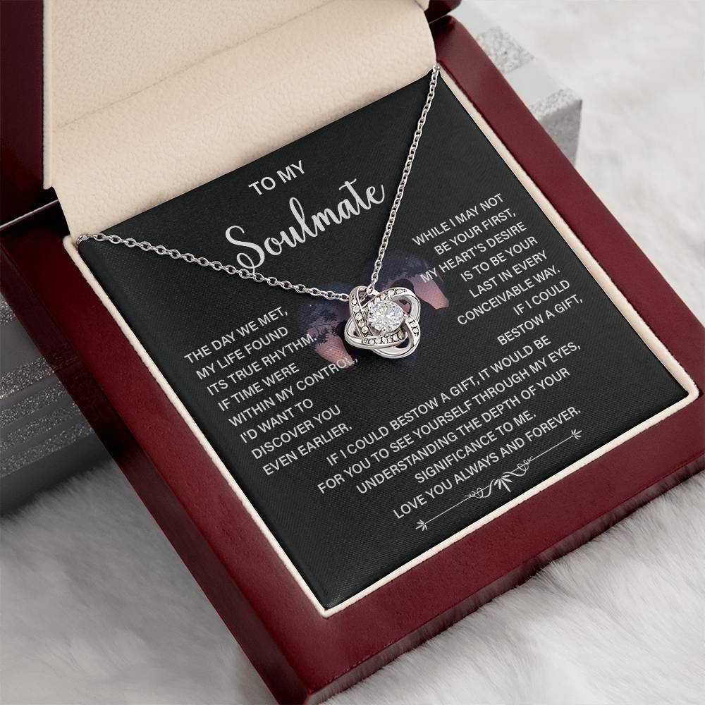 Soulmate Necklace Gift – Love You Always & Forever