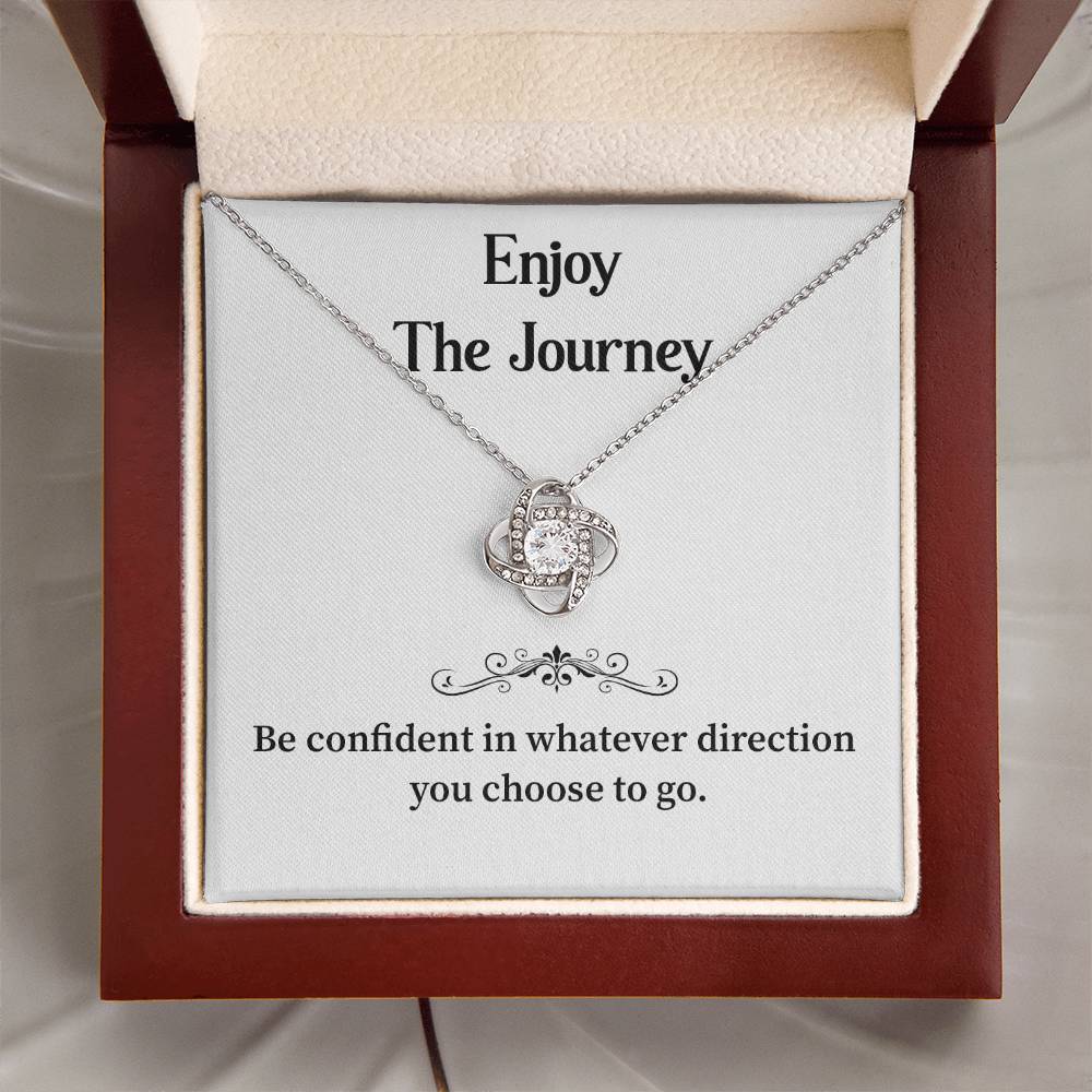 Enjoy The Journey Inspirational Necklace Gift Enjoy The Journey Necklace Best Motivational Gift Thoughtful Necklace For New Journey Motivational Jewelry For Women Emotional Gift For Encouragement Necklace With Message Of Confidence Motivational Gift