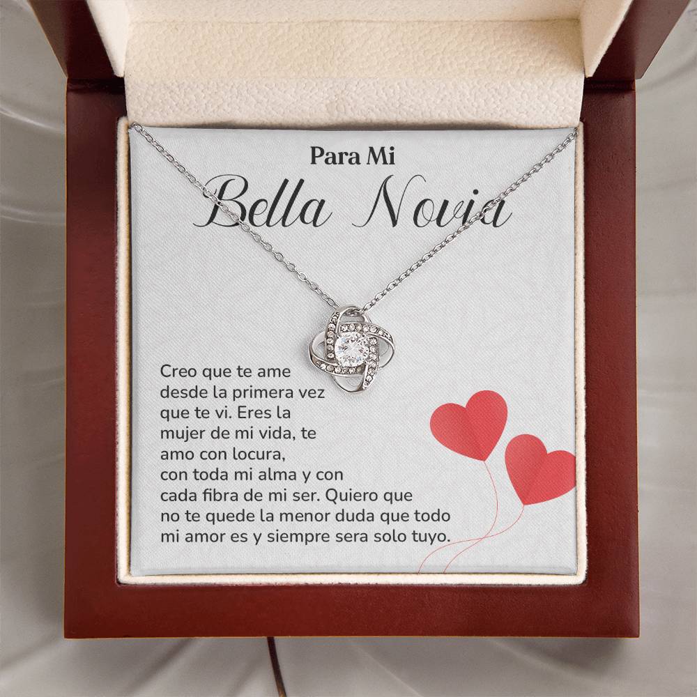 Collar Para Mi Bella Novia Amor Eterno Para Novia Mensaje Personalizado Para Ella Regalo Pasional Para Mi Novia Collar De Amor Para Ella Regalo De Aniversario Para Mi Novia Regalo De San Valentín Para Novia Regalo Para Mujer Especial Joyería Romántica