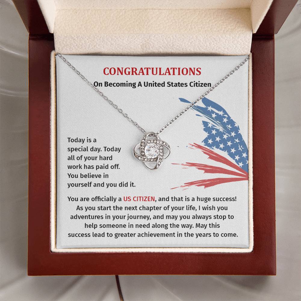 Congratulations Necklace For New U.s. Citizen Necklace For New U.s. Citizen Gift For U.s. Citizenship Success Jewelry For New U.s. Citizen Necklace For Bright And Hopeful Future Jewelry For Citizenship Celebration Gift For Citizenship Milestone