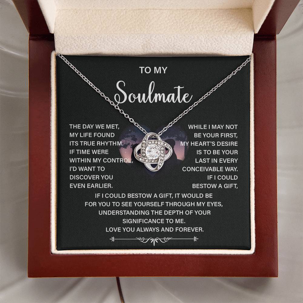 Soulmate Necklace Gift – Love You Always & Forever