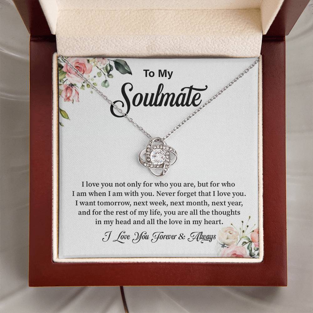 Romantic Soulmate Necklace Gift with Message Card