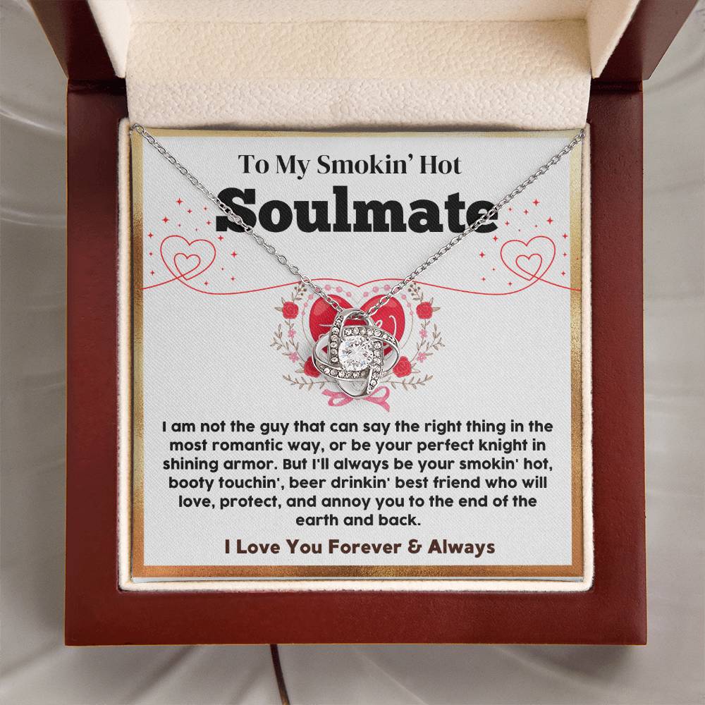 Soulmate Necklace Gift with Love Message Card