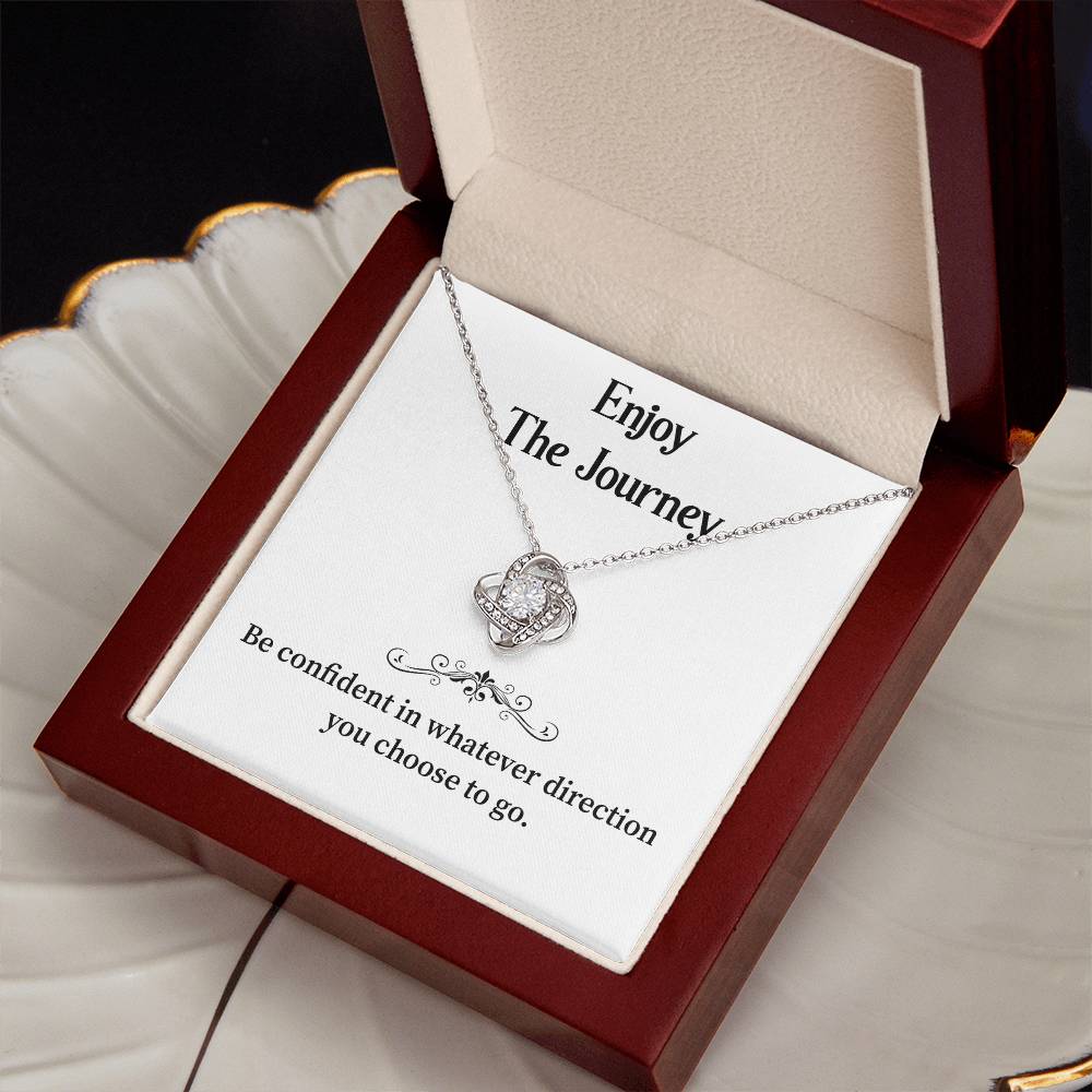 Enjoy The Journey Inspirational Necklace Gift Enjoy The Journey Necklace Best Motivational Gift Thoughtful Necklace For New Journey Motivational Jewelry For Women Emotional Gift For Encouragement Necklace With Message Of Confidence Motivational Gift