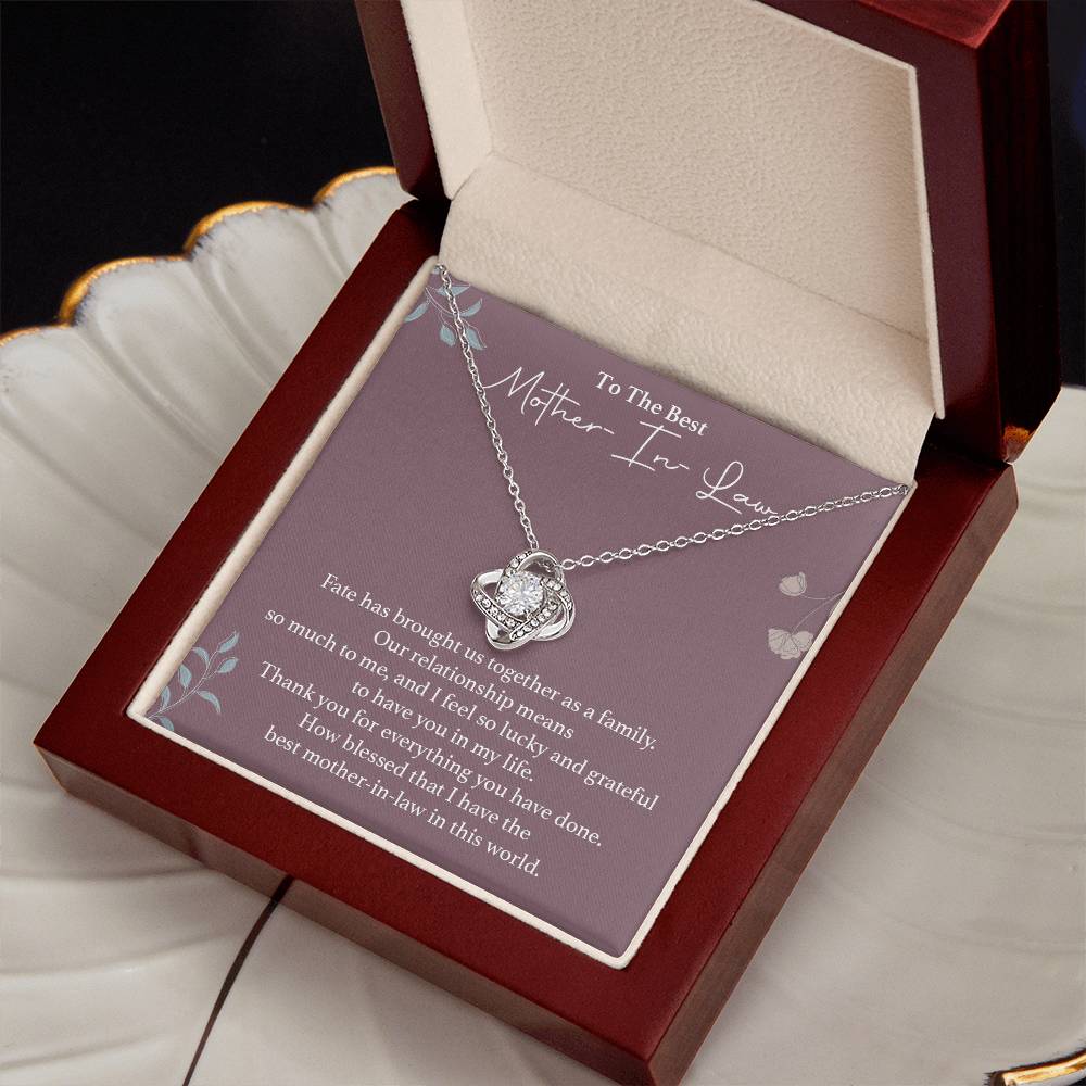 To The Best Mother-in-law Necklace Necklace For Thanking Mother-in-law Necklace For Mother-in-law On Wedding Day Necklace For Groom’s Mother Special Bond With Mother-in-law Necklace Sentimental Keepsake For Mother-in-law Best Mother-in-law Necklace Gift