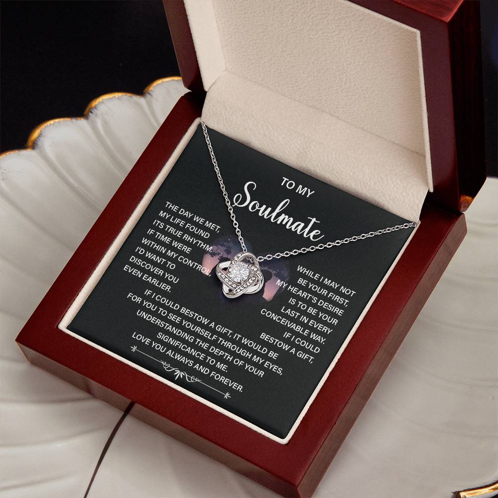 Soulmate Necklace Gift – Love You Always & Forever