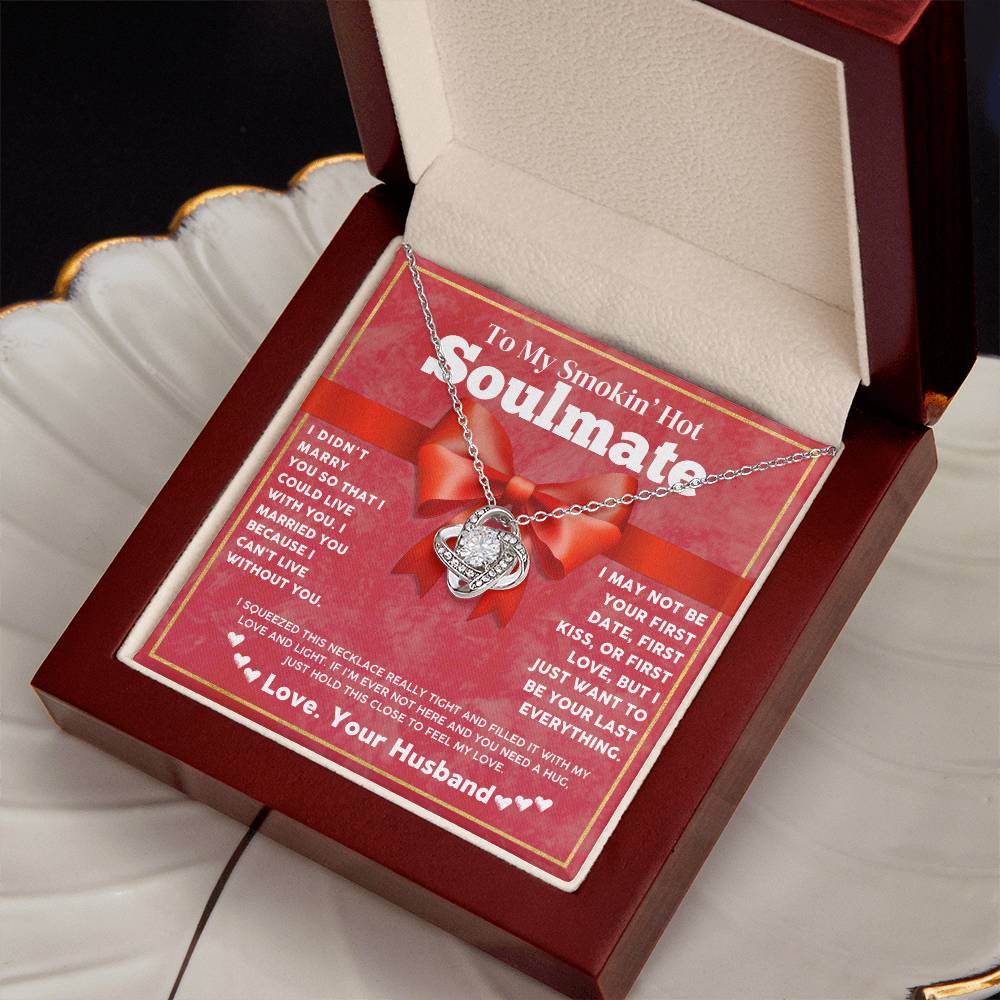 Soulmate Necklace Gift from Husband with Love Card