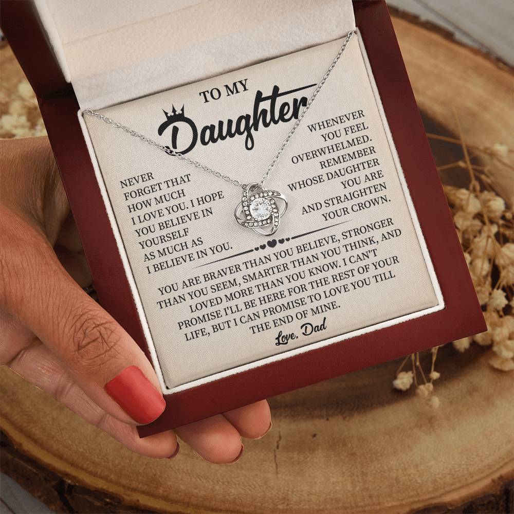 Gift for Daughter From Dad With Message Insert