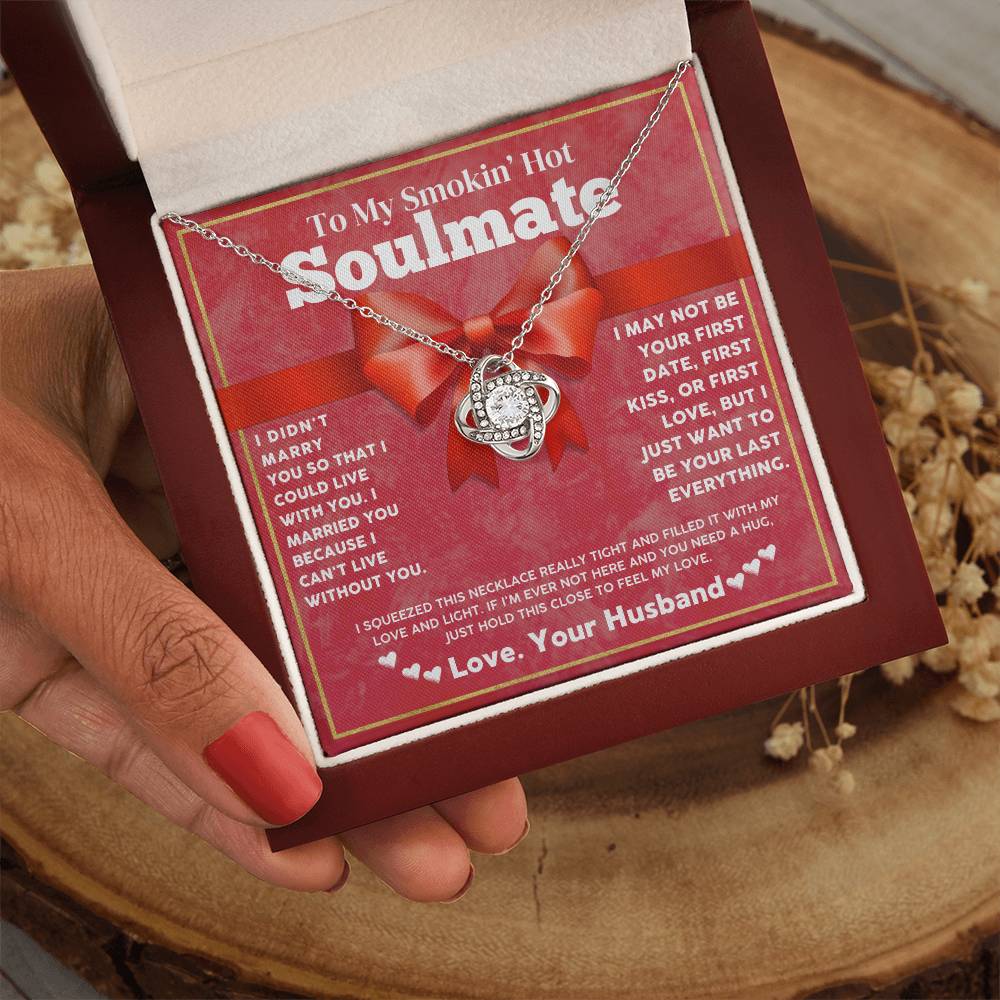 Soulmate Necklace Gift from Husband with Love Card