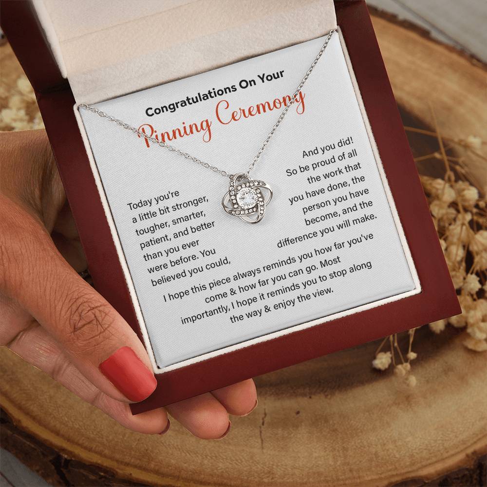 Congratulations On Your Pinning Ceremony Strength And Determination Jewelry Enjoy The View Necklace Best Wishes Necklace Path To Success Necklace Personal Growth Jewelry Motivational Jewelry For New Beginnings Meaningful Gift For Graduates