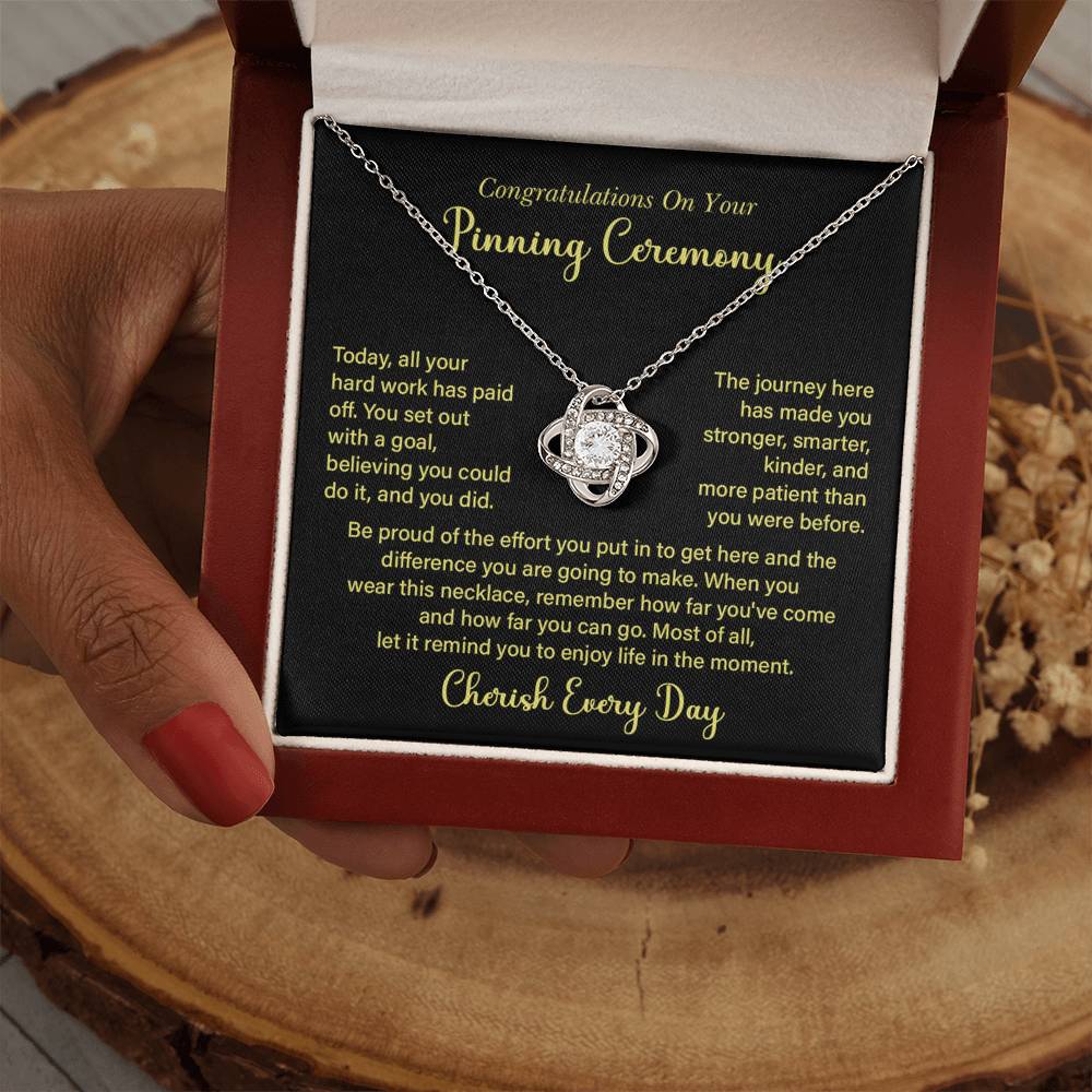 Congratulations On Your Pinning Ceremony Necklace Pinning Ceremony Necklace Gift Congratulations Pinning Ceremony Jewelry Journey Of Success Necklace Pinning Ceremony Milestone Necklace Necklace To Celebrate Hard Work Pinning Ceremony Keepsake Jewelry