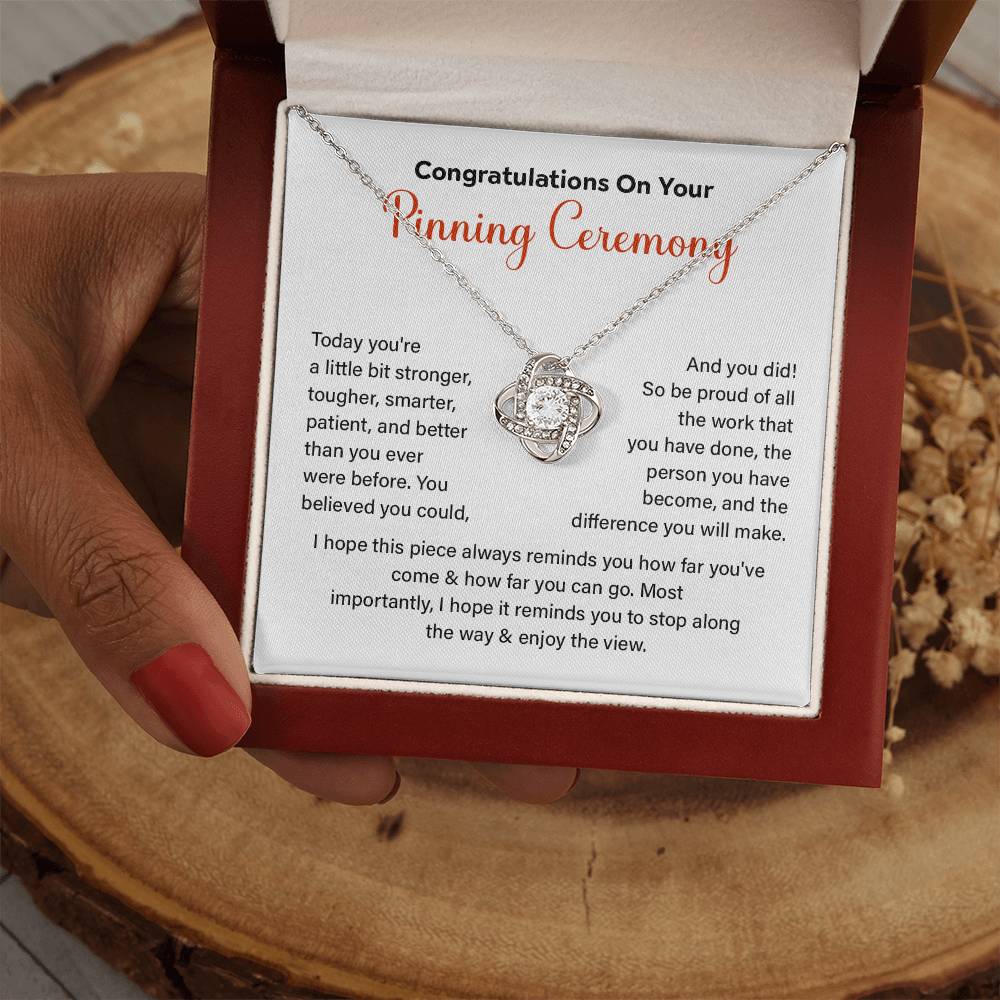 Congratulations On Your Pinning Ceremony Strength And Determination Jewelry Enjoy The View Necklace Best Wishes Necklace Path To Success Necklace Personal Growth Jewelry Motivational Jewelry For New Beginnings Meaningful Gift For Graduates