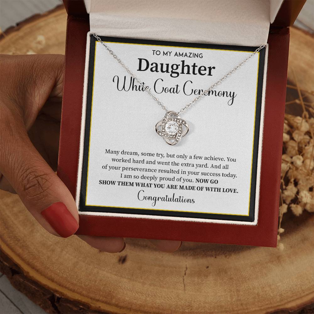 White Coat Ceremony Gift For Daughter Necklace With Gift Box