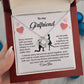 Girlfriend Necklace Gift with Sweet Love Message Card