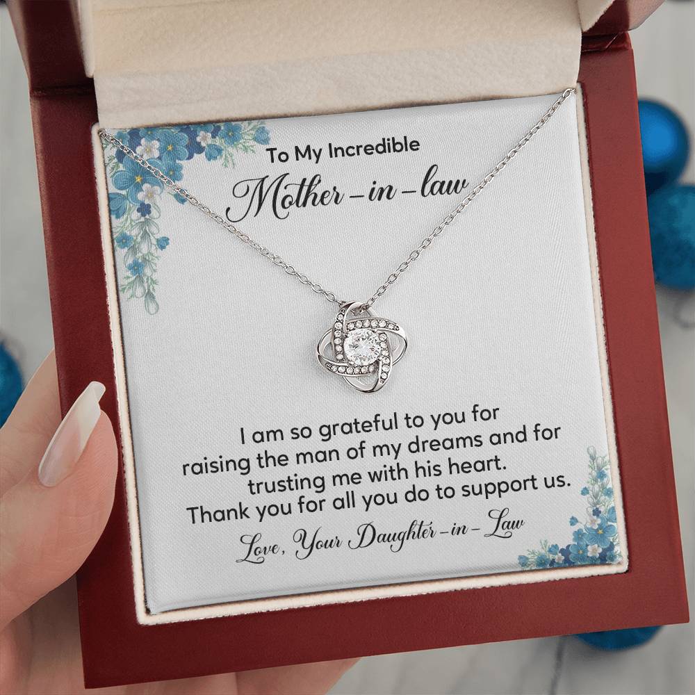 Mother-in-Law Necklace from Bride – Thank You Gift Box