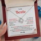 Bestie Necklace Gift with Heartfelt Quotes