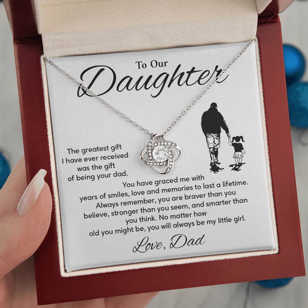 Daughter Necklace from Dad – Birthday or Graduation Gift for Her