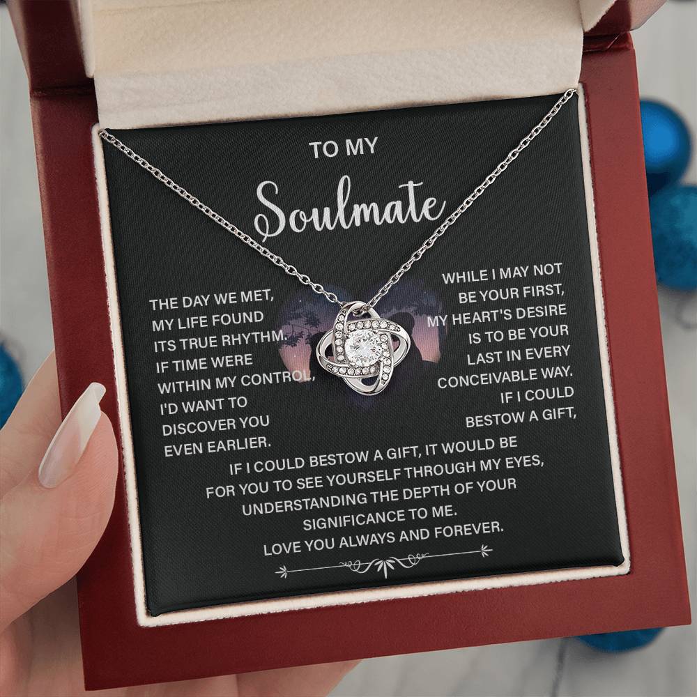 Soulmate Necklace Gift – Love You Always & Forever